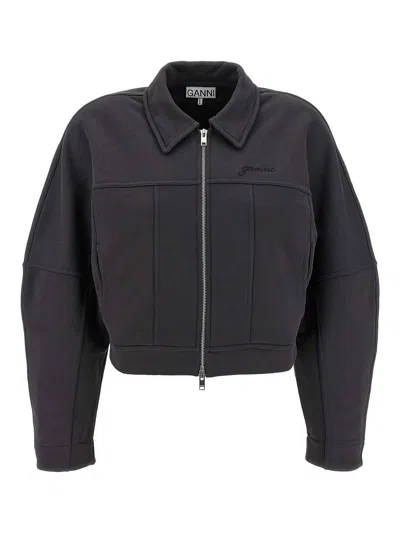 Ganni Heavy Terry Jersey Bomber Jacket