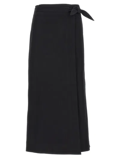 Ganni Herringbone Canvas' Skirt