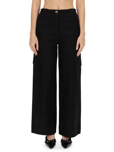 GANNI GANNI HERRINGBONE PANTS