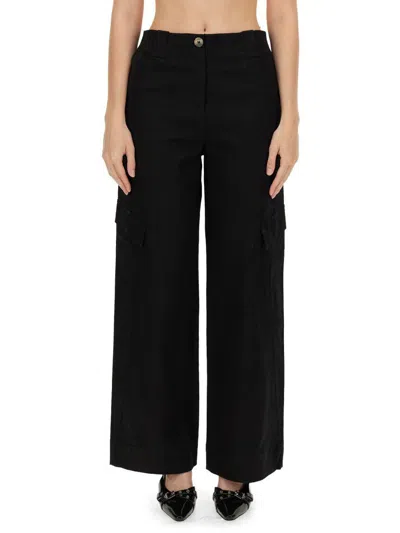 GANNI GANNI HERRINGBONE PANTS