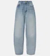 GANNI HIGH-RISE BARREL-LEG JEANS