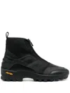 Ganni High-top-sneakers Aus Scuba Und Canvas In Black
