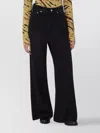 Ganni High Waist Baggy Jeans Pockets In Black