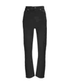 Ganni High-waisted Slim Jeans In Black