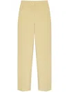 Ganni High-waisted Striped Trousers In Neutrals