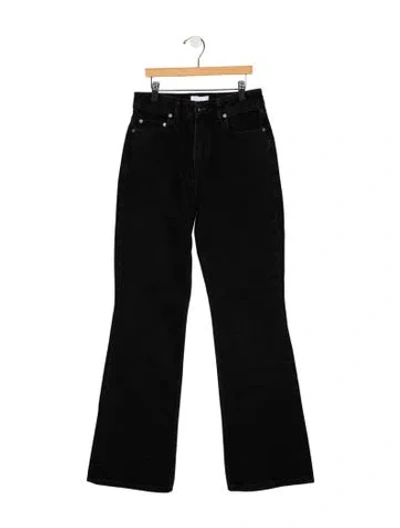 Pre-owned Ganni High-rise Flared Jeans W/ Tags In Black