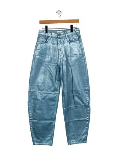 Pre-owned Ganni High-rise Straight Leg Jeans