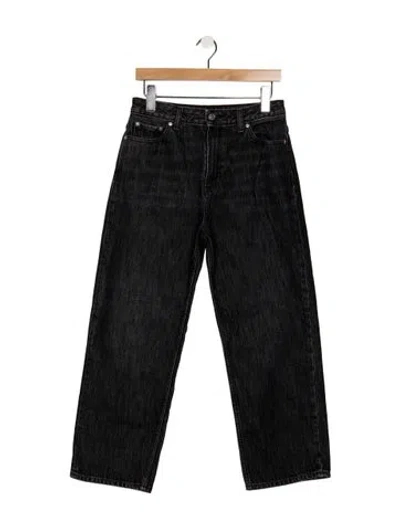 Pre-owned Ganni High-rise Straight Leg Jeans In Multicolor