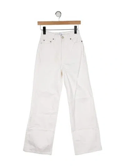 Pre-owned Ganni High-rise Wide Leg Jeans In Multi