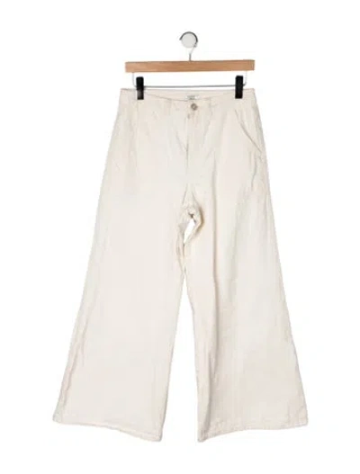 Pre-owned Ganni High-rise Wide Leg Jeans In Multi