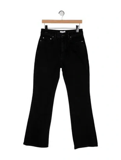 Pre-owned Ganni High-rise Wide Leg Jeans W/ Tags In Black