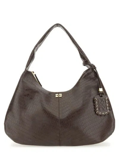 GANNI GANNI HOBO BAG "CROCO XXL"