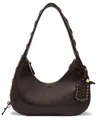 Ganni Hobo Medium Shoulder Bag In Brown