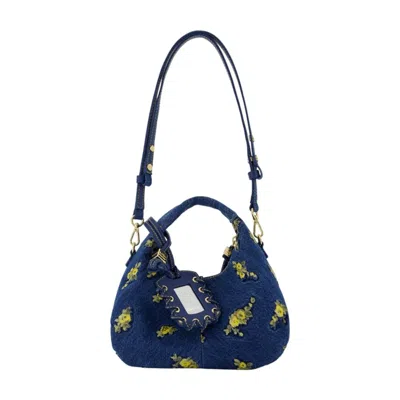 Ganni Hobo Mini Flowers Purse -  - Cotton - Multicolor