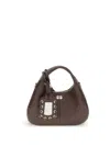 Ganni Women Hobo Mini Grained