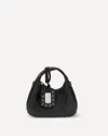 Ganni Hobo Mini Handbag In Black