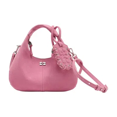 Ganni Hobo Mini Purse -  - Synthetic - Pink
