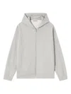 Ganni Womens Isoli Teddy Oversized Zip Hoodie In Gray