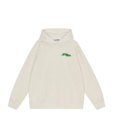 Ganni Hoodie In White