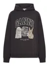 Ganni Hoodie With Logo Print