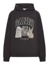 Ganni Hoodie With Logo Print