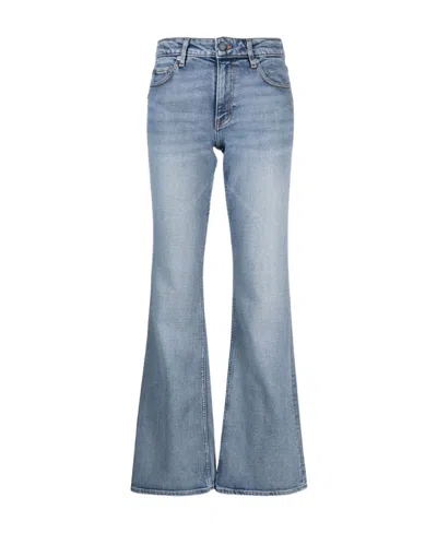 Ganni Iry Flared Jeans In Gray
