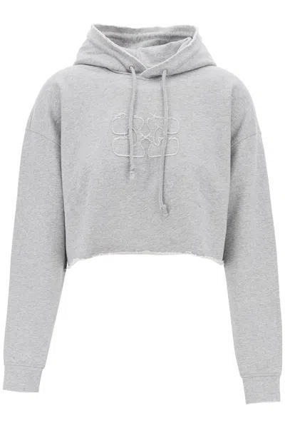 GANNI ISOLI CROPPED HOODIE