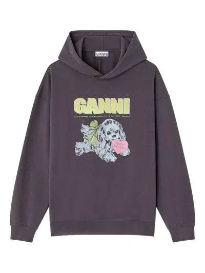 GANNI GANNI ISOLI ORGANIC COTTON HOODIE