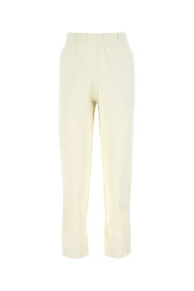 Ganni Ivory Cotton Blend Joggers