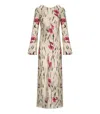 Ganni Floral Print Maxi Dress In Multi