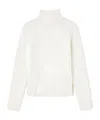 Ganni Ivory Sheer Turleneck In White