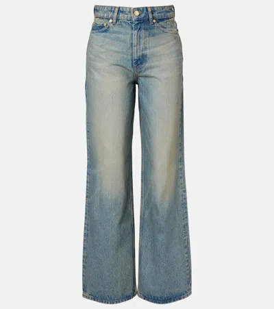 Ganni Izey Boyfriend Jeans In Blue