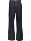 Ganni Rinse Belt Izey Jeans In Blue