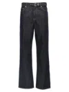Ganni Rinse Belt Izey Jeans In Blue