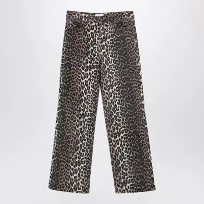 Ganni Jeans In Animalier