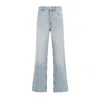 Ganni Izey Overdyead Heavy Denim Jeans In Grey