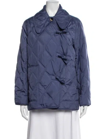 Pre-owned Ganni Jacket In Blue