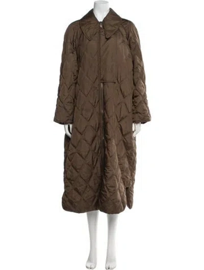Pre-owned Ganni Jacket In Brown