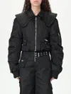 Ganni Duchesse Nylon Fitted Jacket In Black