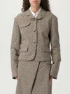 Ganni Fitted Jacket With Classic Collar