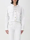Ganni Denim Jacket Casual Jackets And Parka In White