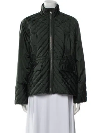 Pre-owned Ganni Jacket In Green