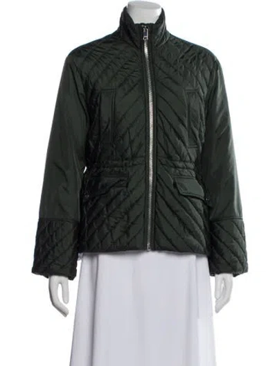 Pre-owned Ganni Jacket In Green