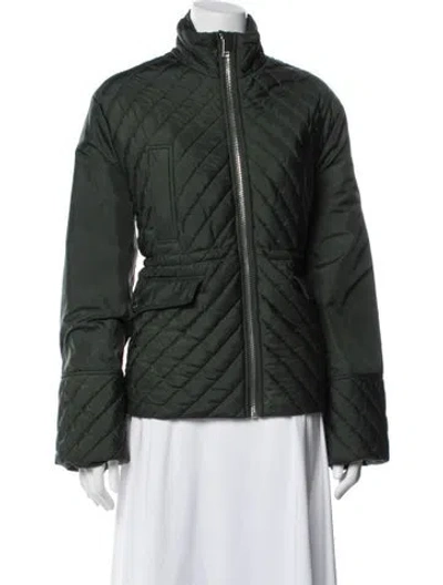 Pre-owned Ganni Jacket In Green