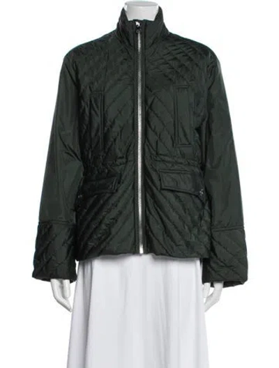Pre-owned Ganni Jacket In Green