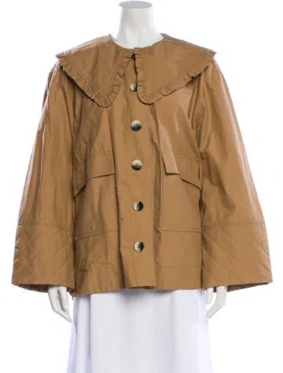 Pre-owned Ganni Jacket In Neutral