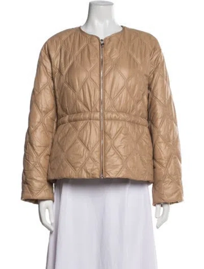 Pre-owned Ganni Jacket In Neutral