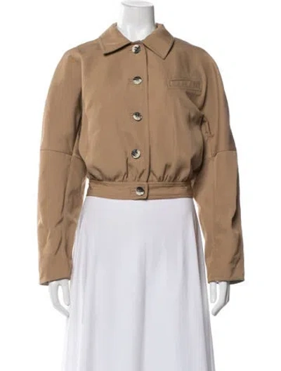 Pre-owned Ganni Jacket In Neutral