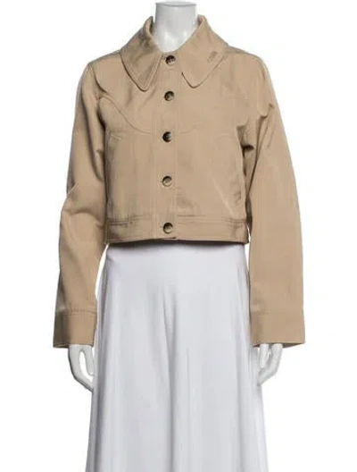 Pre-owned Ganni Jacket In Neutrals