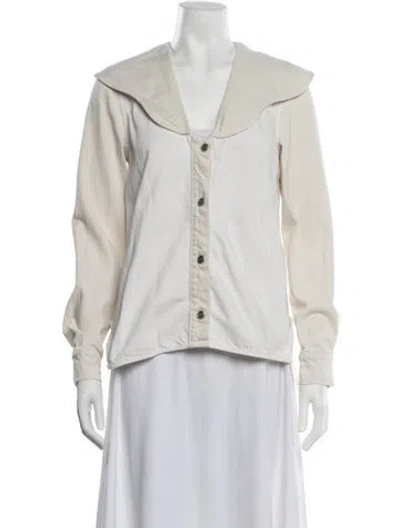 Pre-owned Ganni Jacket In Neutrals